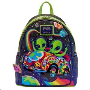 Lisa Frank Zoomer & Zorbit Glow in the Dark Loungefly Mini Backpack